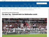 Bild zum Artikel: Für einen Tag – Eintracht kehrt ins Waldstadion zurück