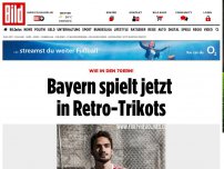 Bild zum Artikel: Wie in den 70ern! - Bayern spielt jetzt in Retro-Trikots