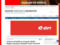 Bild zum Artikel: Unions-Fraktion stoppt Heiko Maas: Zensur-Gesetz wird vorerst nicht beschlossen