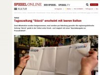 Bild zum Artikel: Türkei: Tageszeitung 'Sözcü' erscheint mit leeren Seiten