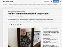 Bild zum Artikel: Remo Largo darüber, was uns ausmacht: «Immer mehr Menschen sind unglücklich»