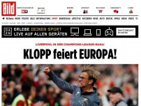 Bild zum Artikel: Liverpool wird Vierter - KLOPP feiert EUROPA!
