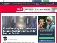 Bild zum Artikel: Video-Fahndung! Kurz nach dieser Szene zertrümmerte ein Mann der Frau das Gesicht