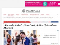 Bild zum Artikel: „Sturm der Liebe“: „Clara“ und „Adrian“ feiern ihren Abschied