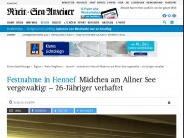 Bild zum Artikel: Festnahme in Hennef: Mädchen am Allner See vergewaltigt – 26-Jähriger verhaftet