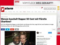 Bild zum Artikel: Leute von heute: Warum kuschelt Rapper 50 Cent mit Fürstin Charlène?
