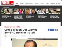 Bild zum Artikel: Roger Moore (†89): Große Trauer - Der James Bond-Darsteller ist tot!