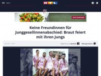 Bild zum Artikel: Keine Freundinnen für Junggesellinnenabschied: Braut feiert mit ihren Kumpeln