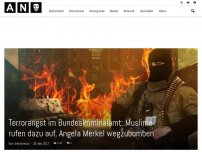 Bild zum Artikel: Terrorangst im Bundeskriminalamt: Muslime rufen dazu auf, Angela Merkel wegzubomben