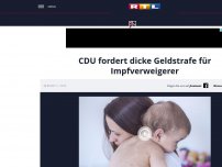 Bild zum Artikel: CDU fordert dicke Geldstrafe für Impfverweigerer