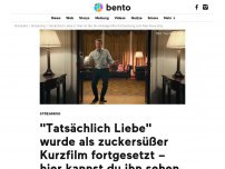 Bild zum Artikel: 'Tatsächlich Liebe' wurde als zuckersüßer Kurzfilm fortgesetzt – hier kannst du ihn gratis sehen