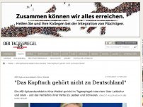 Bild zum Artikel: 'Das Kopftuch gehört nicht zu Deutschland'