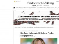 Bild zum Artikel: Die Fans haben nicht Helene Fischer ausgepfiffen, ...