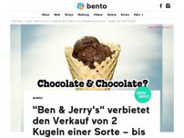 Bild zum Artikel: 'Ben & Jerry's' verbietet den Verkauf von 2 Kugeln einer Sorte – bis es die 'Ehe für alle' gibt