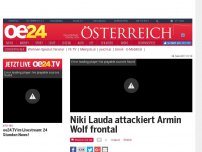 Bild zum Artikel: Niki Lauda attackiert Armin Wolf frontal