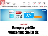 Bild zum Artikel: Mega Spaß! - Europas größte Wasserrutsche ist da!