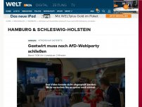 Bild zum Artikel: Attacken auf Gaststätte: Gastwirt muss nach AfD-Wahlparty schließen