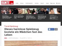 Bild zum Artikel: Achtung! Das neuen Trend-Spielzeug kann schnell zur tödlichen Gefahr werden!