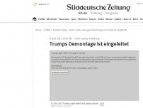 Bild zum Artikel: Trumps Demontage ist eingeleitet