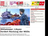 Bild zum Artikel: Mittelmeer: Libyen fordert Rückzug der NGOs