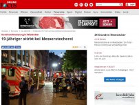 Bild zum Artikel: In der Innenstadt von Wiesbaden - Ein Toter und zwei Verletzte bei Messerstecherei