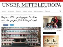 Bild zum Artikel: Bayern: CSU geht gegen Schüler vor, die gegen „Flüchtlinge“ sind