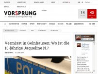 Bild zum Artikel: Vermisst in Gelnhausen: Wo ist die 13-jährige Jaqueline Nutz?