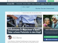 Bild zum Artikel: Großeinsatz in Münchner S-Bahn - Täter schoss Polizistin in den Kopf