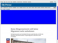 Bild zum Artikel: Roms Bürgermeisterin will keine Migranten mehr aufnehmen