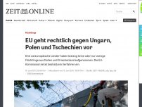 Bild zum Artikel: Flüchtlinge: EU geht rechtlich gegen Ungarn, Polen und Tschechien vor