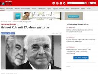Bild zum Artikel: Kanzler der Einheit - Helmut Kohl mit 87 Jahren gestorben