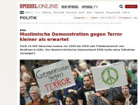 Bild zum Artikel: Köln: 1000 Teilnehmer bei muslimischer Demonstration gegen Terror