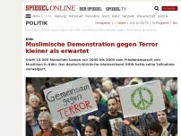Bild zum Artikel: Köln: 1000 Teilnehmer bei muslimischer Demonstration gegen Terror