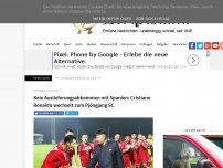 Bild zum Artikel: Kein Auslieferungsabkommen mit Spanien: Cristiano Ronaldo wechselt zum Pjöngjang SC