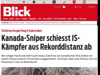 Bild zum Artikel: Tödliche Kugel flog 5 Sekunden: Kanada-Sniper schiesst IS-Kämpfer aus Rekorddistanz ab