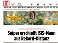 Bild zum Artikel: Aus mehr als 3,5 Kilometern - Sniper erschießt ISIS-Mann