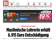 Bild zum Artikel: Wegen Kopftuch-Streit - Muslimische Lehrerin erhält Entschädigung