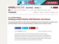 Bild zum Artikel: Sex- und Alkoholeskapaden: Hamburg schickt Berliner G20-Polizisten nach Hause