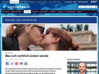 Bild zum Artikel: Ehe für alle: Was sich rechtlich ändern würde