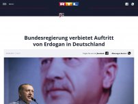 Bild zum Artikel: Bundesregierung verbietet Auftritt von Erdogan in Deutschland