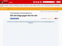 Bild zum Artikel: Verfassungsklage nach Bundestagsbeschluss - AfD will gegen die Ehe für alle klagen – und hat damit gute Erfolgschancen
