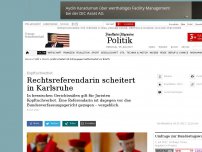 Bild zum Artikel: Kopftuchverbot: Rechtsreferendarin scheitert in Karlsruhe
