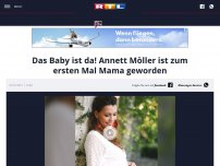 Bild zum Artikel: Das Baby ist da! Annett Möller ist zum ersten Mal Mama geworden