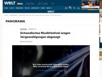 Bild zum Artikel: Missbrauch: Schwedisches Musikfestival wegen Vergewaltigungen abgesagt