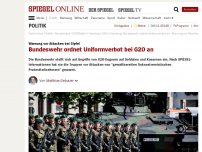 Bild zum Artikel: Warnung vor Attacken bei Gipfel: Bundeswehr ordnet Uniformverbot bei G20 an