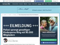 Bild zum Artikel: Polizei sprengt gewaltigen Kinderporno-Ring mit 90.000 Mitgliedern