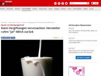 Bild zum Artikel: Spuren von Reinigungsmittel - Hersteller rufen 'ja!'-Milch zurück