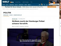 Bild zum Artikel: G-20-Eskalation: Ströbele macht der Hamburger Polizei schwere Vorwürfe