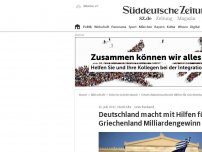 Bild zum Artikel: Deutschland macht mit Hilfen für Griechenland Milliardengewinn