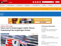 Bild zum Artikel: Tödlicher Unfall in Hagen - Volvo rast in Kinderwagen: Gaffer filmen Todeskampf des 1-jährigen Kindes